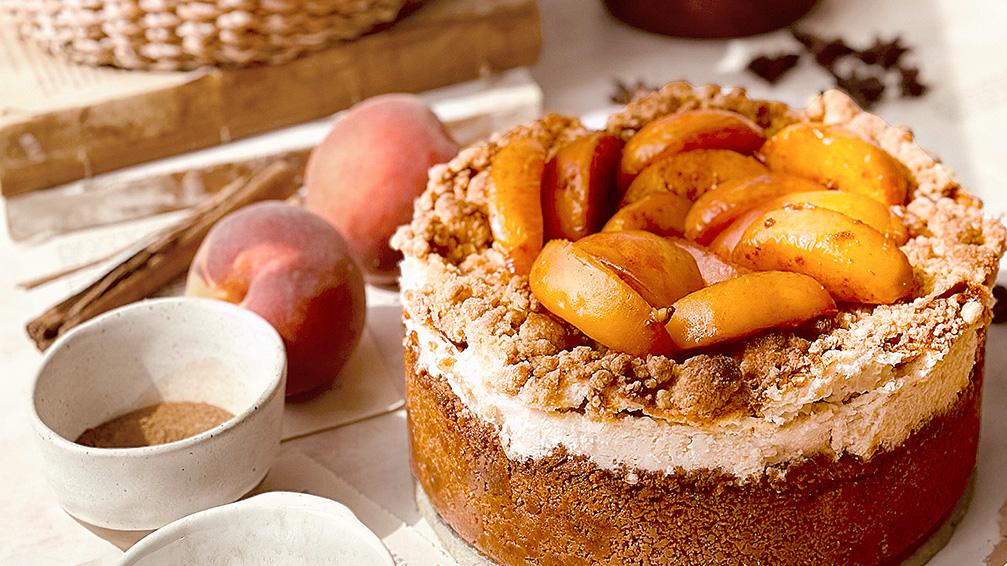 Peach Cobbler Cheescake